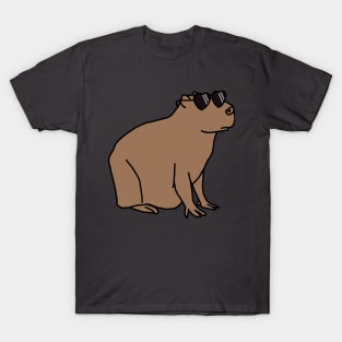 Capybara Wearing Sunglasses T-Shirt